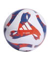 adidas Tiro League Trainingsball Weiss Blau Orange - weiss