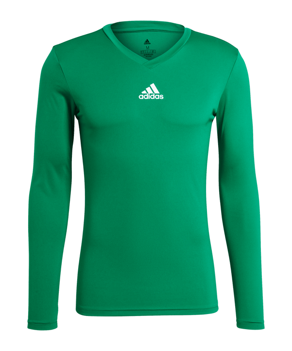 adidas Team Base Top langarm Dunkelgrün - gruen