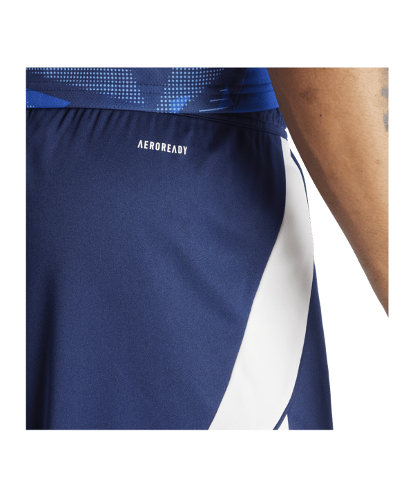 adidas Tiro 24 Short Blau Weiss - blau